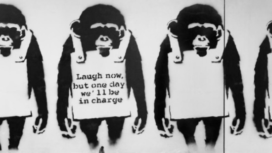 Banksy al Museo Moco di Barcellona con la mostrao Laugh Now