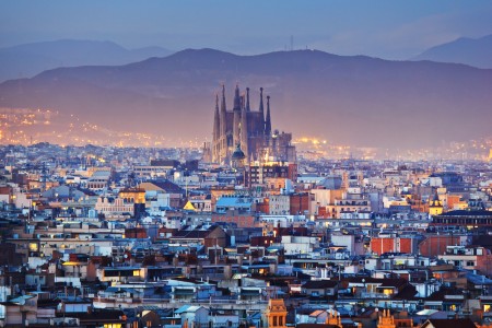 Vista panoramica su Barcellona