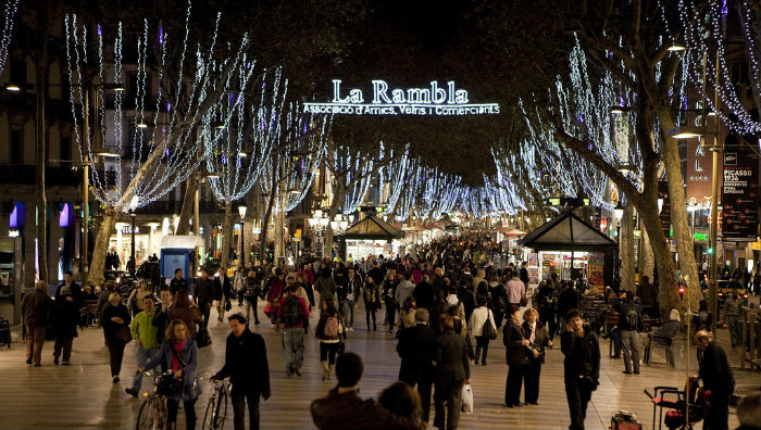 Rambla a dicembre