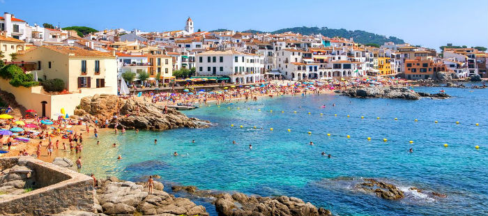 La spiaggia di Calella de Palafrugell