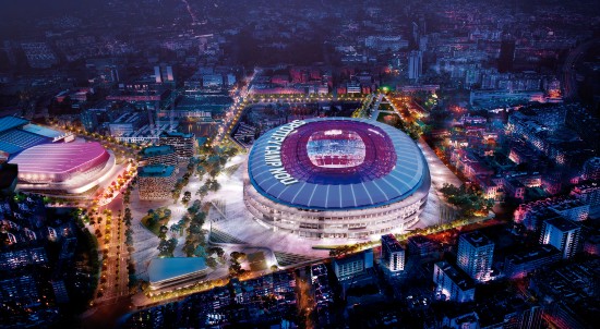 Camp Nou, rendering 2024