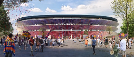 Camp Nou, anteprima di fine lavori