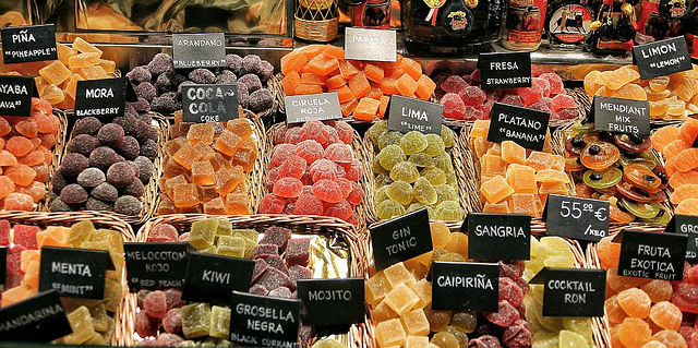 Banco di caramelle, La Boqueria