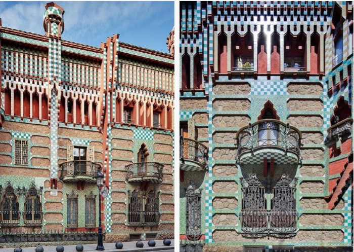 Facciata di casa Vicens 