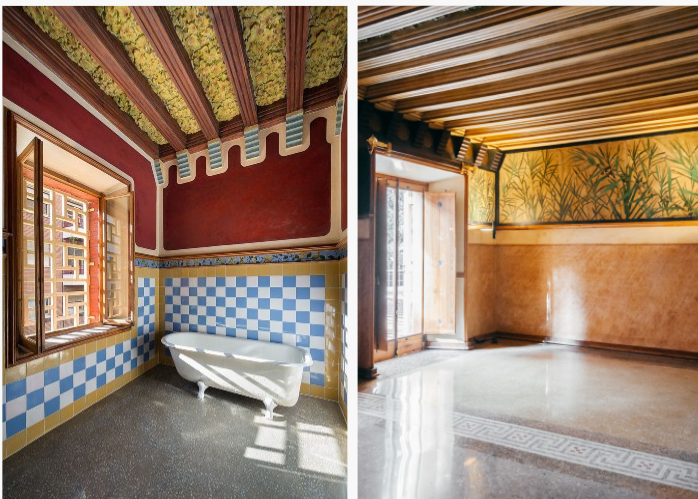 Bagno e camera da letto padronale, Casa Vicens