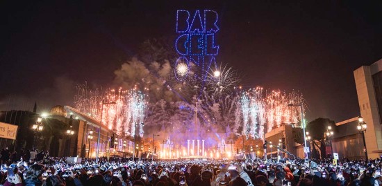 Spettacolo Pirotecnico di Capodanno a Barcellona
