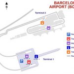 Mappa dell'aeroporto di Barcellona El Prat