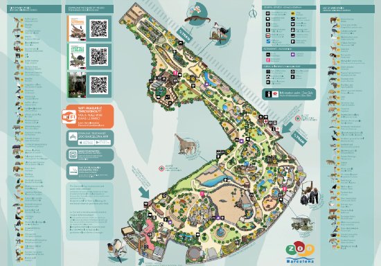 Mappa del Parco di Barcellona