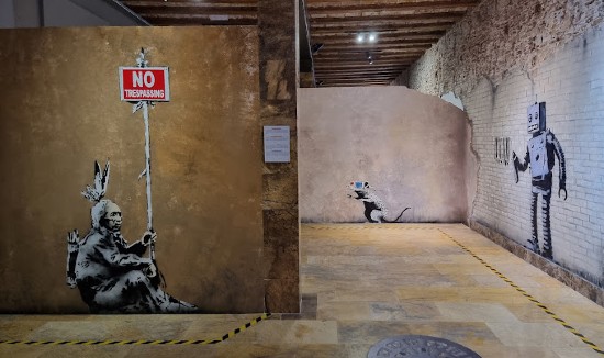 Banksy al Banksy Museum di Barcellona