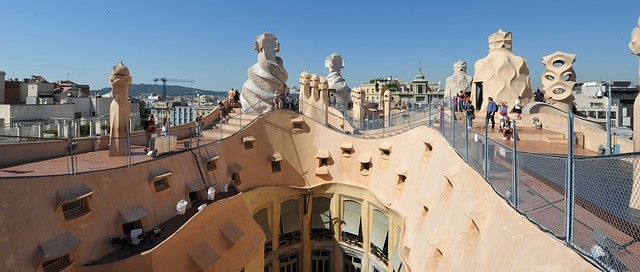 Il tetto della Pedrera